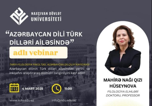 ADPU-nun Beynəlxalq əlaqələr üzrə prorektoru professor Mahirə Hüseynova Naxçıvan 